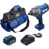 BGS 7391 | Kit avvitatore ad impulsi a batteria | senza spazzole | 1200 Nm | 18 V | con accumulatore e caricatore rapido