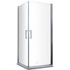 LANERI Box Doccia Doppio Battente Angolare Vetro Temperato 8 mm Easy-clean Reversibile H 200 cm (76,5-78,5 x 76,5-78,5 H 200 cm)