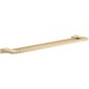 hansgrohe AddStoris 41743250 - Portasciugamani doppio moderno, effetto oro spazzolato