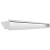 KRATKI griglia di ventilazione AIR 9 x 100 cm bianco resistente al camino | Griglia aria calda 9 x 100 cm; Griglia di scarico per ventilazione camino; Presa d'aria con un angolo di 45 gradi; resistente