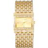 JewelryWe Orologio da Polso Diamante da Donna: Orologio Quadrato Cinturino Largo con Zirconi Brillanti alla Moda al Lavoro Idee Regalo