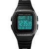 TONSHEN Impermeabile Sportvio Orologi da Polso da Uomo e Donna Digitale Elettronico LED Doppio Tempo Plastica Cassa e Gomma Cinturino Outdoor Militare Tattico Orologio Unisex