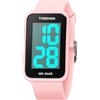 TONSHEN Unisex Uomo e Donne Outdoor Sportivo Orologio LED Elettronico Display Semplice Digitale Numeri Grandi Orologi da Polso e Gomma Cinturino