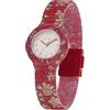 HIP HOP, Collezione Winter Blossom, Orologio Donna a Tema Fiori Invernali con Tessuti Liberty e Cinturino In Silicone, Resistente all'Acqua
