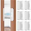 Jiayi Chiudiporta Magnetico Ultra Sottile 6 Pezzi Argento, Calamita per Mobili Ultra Sottile in Metallo, Magneti Sottilissimi per Porte Adesivi, Chiusura Magnetica per Armadi Cucina- Senza Viti