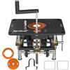 SpeTool Sollevatore per fresatura superiore con diametro da 65 mm a 107 mm, sollevatore superiore in alluminio con stencil fai da te e 3 anelli magnetici, 9-1/4 x 11-3/4 per la lavorazione del legno