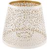 Povxlum Paralume in Metallo E14 E27 Paralumi Lampade Paralume Lampada in 13x19x15 cm a Forma di Albero con Design Adatto a Qualsiasi Applique, Lampada da Tavolo o Floor Lamp Bianco