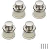 FEEIMOL 4 pezzi Tatami Nascosto Maniglia Push Button Nascosto Maniglia Invisibile Maniglie Armadietti Manopole Pomelli Maniglie per Cassetti Maniglie da Incasso Foro Singolo