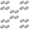 SagaSave 20 pezzi M5 8 x 20 mm 304 in acciaio inox 304, raccordo per dadi rotondi, filettatura interna, asta rotonda