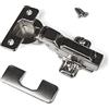 SOTECH 6 pezzi Cerniera a scodellino SOFT-CLOSE 105° Battuta centrale T45 con piastrine di montaggio e viti e montaggio rapido KLIP, testato con 50000 cicli SO-T45