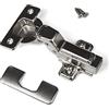 SOTECH 2 pezzi Cerniere a scodellino SOFT-CLOSE 105° Battuta interna T45 con piastre di montaggio e viti e montaggio rapido KLIP, testato con 50000 cicli SO-T45