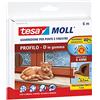 tesamoll D-Profile Seal - Gomma Sigillante per l'Isolamento degli Spazi tra Porte e Finestre - Marrone - 6 m x 9 mm x 7,5 mm