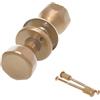 Aqbau® Pomello per porta girevole su rosetta rotonda, set completo di bottoni e viti (oro)