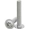 DSM-Verbindungstechnik DSM - Viti testa bombata M8 x 50 mm con flangia - ISO 7380-2 - Torx TX40, filetto completo - Acciaio inox A2, inox - Testa piatta - 10 pezzi