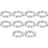 PATIKIL M12 Distanziali In Alluminio 10 Pezzi di Distanziali Metallici In Alluminio 12,7mm Id x 20mm Od x 3,2mm a Vite Rotonda per Viti da 1/2 o M12