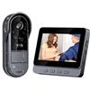 Zeerkeer Campanello senza fili esterno citofono senza fili 1080P impermeabile videocitofono esterno con schermo 4.3 visione 170° Campanello con visione notturna Videocitofono per casa famiglia citofono senza