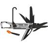Gerber Multi-Tool con 11 Funzioni, da Picchetto, con Chiusura a Telaio e Moschettone, Grigio, 30-001741