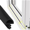 KMDZDZGS Guarnizione per telaio porta per protezione acustica, guarnizione in PVC, 5m/10m per porta interna, guarnizione per serrature porta, resistente al vento e alla pioggia per insonorizzazione