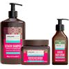 ARGANICARE | Shampoo + Maschera + Siero Cheratina | Rigenera intensamente i capelli | Previene & Tratta le doppie punte | Capelli morbidi e lucenti | Made in France | 400 ml + 500 ml + 100 ml