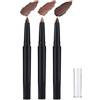 BelleFlair Set di 3 stick per ombretto, stick per ombretto waterproof, glitterato, eyeliner cremoso (Style B)