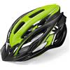 Shinmax Casco Bici Uomo Donna, Caschi da Corsa, Scooter, MTB, Monopattino, Casco Bici Luce di LED con Visiera Protezione di Sicurezza, Taglia Regolabile