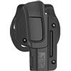 OMITAC G17, Custodia in Polimero OWB per Glock 17 22 31 Gen 1-4 e G17 Gen5 - Holster da Trasporto Aperto Cintura Esterna Livello II Ritenzione - Custodia Tattica Pistola Mano Destra