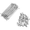 A ABSOPRO Raggi per MTB 14G Argento 36 Pezzi Acciaio al Carbonio 85Mm