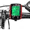 SPORTARC Computer da bicicletta, tachimetro cablato impermeabile, contachilometri con schermo LCD, ciclocomputer cablato, rosso