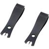 SagaSave 2 pinze per lenza da pesca a mosca, mini tagliafili con gancio per pulire gli occhi, strumento per la pesca a nodi rapidi in acciaio inossidabile (nero)