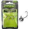 PRO FILSTAR Testine Piombate 5 x 2,0g - Ami da Pesca N6 - Ami Piombati per Esche Artificiali - Kit Teste Piombate - Jig Head Fishing Set - Piombi da Pesca - Attrezzatura - Accessori - Sport Set