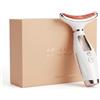 Angelite Massaggiatore Viso Angelite, Scolpitore Viso LED & Dispositivo Lifting Facciale per Rassodare & Scolpire, Strumento Rassodante con Calore & Vibrazione per Mascella, Guance & Collo, Garanzia di 2 Anni