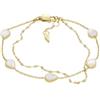 Fossil Teardrop JF04317710 - Bracciale da donna in madreperla, lunghezza totale: 16,5 + 2,5 cm, in acciaio inossidabile, senza pietre preziose, colore: Bianco, Total Length: 16.5cm + 2.5cm, Acciaio