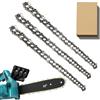 CHAMSUREUK Confezione da 3 catene per motosega per barra da 30 cm, 3/8 LP 45 maglie di azionamento, calibro 109,2 cm, catena di ricambio adatta per Ryobi OCS1830, Bosch AKE 30 Li, Makita, Dewalt e altre