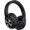 TuneFlux Cuffie Bluetooth Wireless Over Ear, 80 Ore di Riproduzione, 3 Modalità EQ, Bluetooth 5.3 Stereo HiFi senza Fili con Microfono, per Viaggio/Ufficio/Telefono/PC - Nero