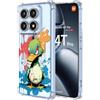 YUXING Cover Trasparente per Xiaomi 14T Pro 5G - Custodia Protettiva Sottile in TPU Morbido Antiurto con Carino Motivo Disegno Cool (Duck)