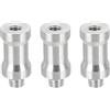 PATIKIL Vite Adattatore 1/4 Femmina a M8 Maschio Argento 3pz
