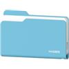 Hagibis Alloggiamento SSD, stile cartella USB 3.2 Gen2 10Gbps a NVMe PCI-E M.2 SSD Case, M.2 custodia per disco rigido esterno per MacBook, laptop, iPad, Android, iPhone 17 Pro Max (blu 2230-2280)