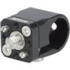 Nitze 15mm Rod Clamp Adapter, Morsetto 15 mm Rod in Lega di Alluminio con Vite da 1/4 e Vite da 3/8, Intercambiabile per Fotocamera e Gabbia per Fotocamera - N82C