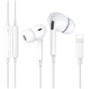 Tech Sense Lab Cuffie iPhone con cavo [certificate MFi]Cuffie con cavo iPhone/Auricolari HiFi stereo con Lightning (microfono integrato e controllo del volume) compatibili con iPhone 14/13/12/11/SE/X/7 Supporta