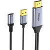 fairikabe Adattatore da HDMI a USB-C Femmina 4K@60Hz - Convertitore da sorgente HDMI a monitor USB-C e occhiali AR - Compatibile con Viture, Xreal, RayNeo, Rokid - Per PS5, Xbox, Switch, Dock Steam Deck