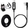 Aivane Cavo USB Programmazione per Baofeng UV-5R, 2 Pin Programming Cable Compatibile con Walkie Talkie UV-5RA UV-5RE 5R EX 5RX3 BF-888S BF-88E RT24 GA-2S RT622 RT5R RA79 RT3S, Supporto Win XP/ 7/8/ 10/11
