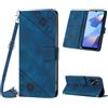Mo-Beauty Custodia per Oppo A16 / A16S / A54S, PU Pelle Portafoglio Flip Custodia a tracolla [Supporto] [Scomparto per carte] [Chiusura Magnetica] Cover per Oppo A16 - Blu