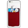 Cerbery - Titolare della carta per smartphone - Supporto Cellulare Custodia Cuffie - Compatibile con Apple iPhone Samsung Galaxy (Borgogna)