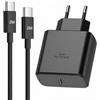 Bimker 45W USB C Caricatore Caricabatterie per Samsung Galaxy S25/S24/S23/S22/S21/S21 Ultra/A16/A15/A14/A54/A53/A34, USB C Caricabatterie Presa Carica Tipo C Spina Ricarica Adattatore con 2M Cavo USBC