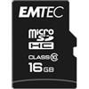 Emtec ECMSDM16GHC10 - Scheda di memoria micro SDHC classe 10 UHS-I U1