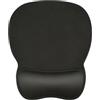 BABAWOWO Tappetino per mouse ergonomico con polso in gel, per computer/laptop e base antiscivolo in poliuretano, 23,9 cm x 20,6 cm, colore: nero