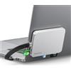ORICO SSD Esterno Magnetico 2TB, SSD Portatile per Magsafe fino a 1050 MB/s, USB 3.2 Gen 2, Supporta la Ricarica PD 100W, Con Lettore di Schede SD/TF, Porta per Cuffie Type-C -BookDrive P10Pro