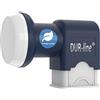 DUR-line Blue ECO Quattro LNB - estremamente efficiente - solo per commutatore - qualità premium - [ test molto buono* ] digitale, Full HD, 4K, 3D
