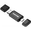 Gigastone 【GIGASTONE】USB 128GB 2-in-1 Dual OTG, Z40 USB 3.2 Gen 1 Flash Drive, USB-A e USB-C, Affidabile per Archiviazione, Condivisione File, Backup, Compatibile con USB 2.0 / USB 3.0 / USB 3.1