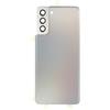 Generic Copri Batteria con cover lens CAMERA compatibile con SAMSUNG GALAXY S21+ 5G S21 PLUS 5G G996 G996B Ricambio Vetro Posteriore Back Cover Retro Scocca + biadesivo adesivo + lente SILVER